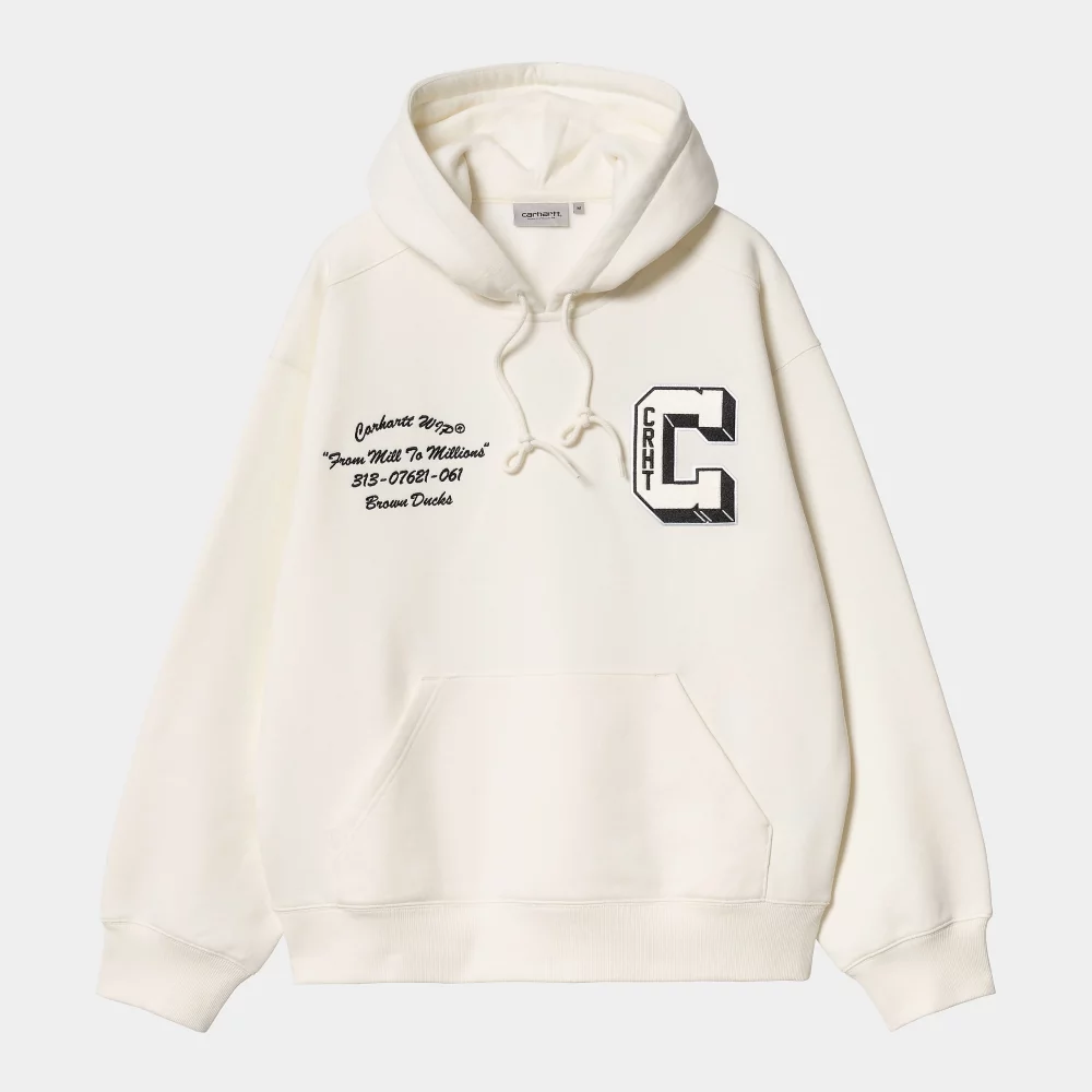 CARHARTT WIP - HOODED BROWN DUCKS SWEAT