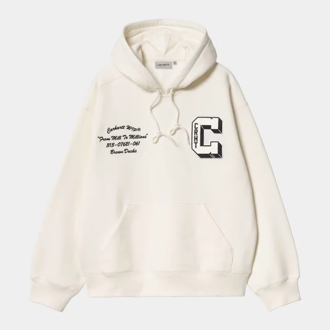 CARHARTT WIP - HOODED BROWN DUCKS SWEAT